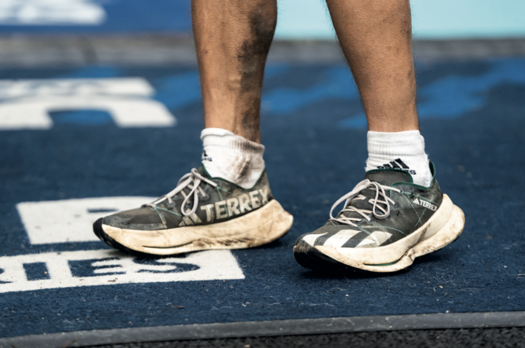 A photo of some running shoes